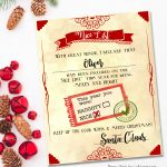 Santa "nice List" Free Printable Certificate   Free Printable Best Daughter Certificate