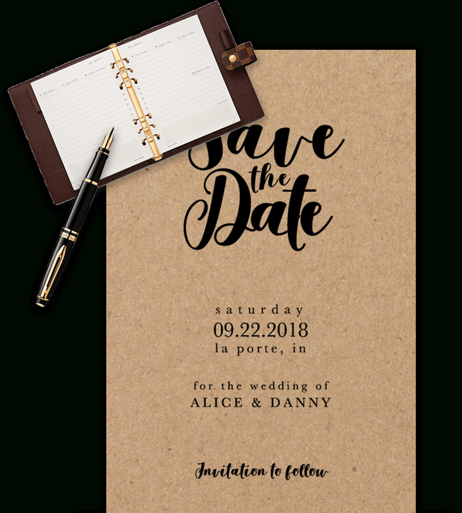 Save The Date Templates For Word [100% Free Download] - Free Printable Save The Date Invitation Templates