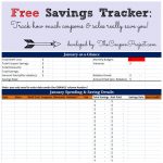 Savings Tracker   The Coupon Project   Free Printable Coupon Spreadsheet