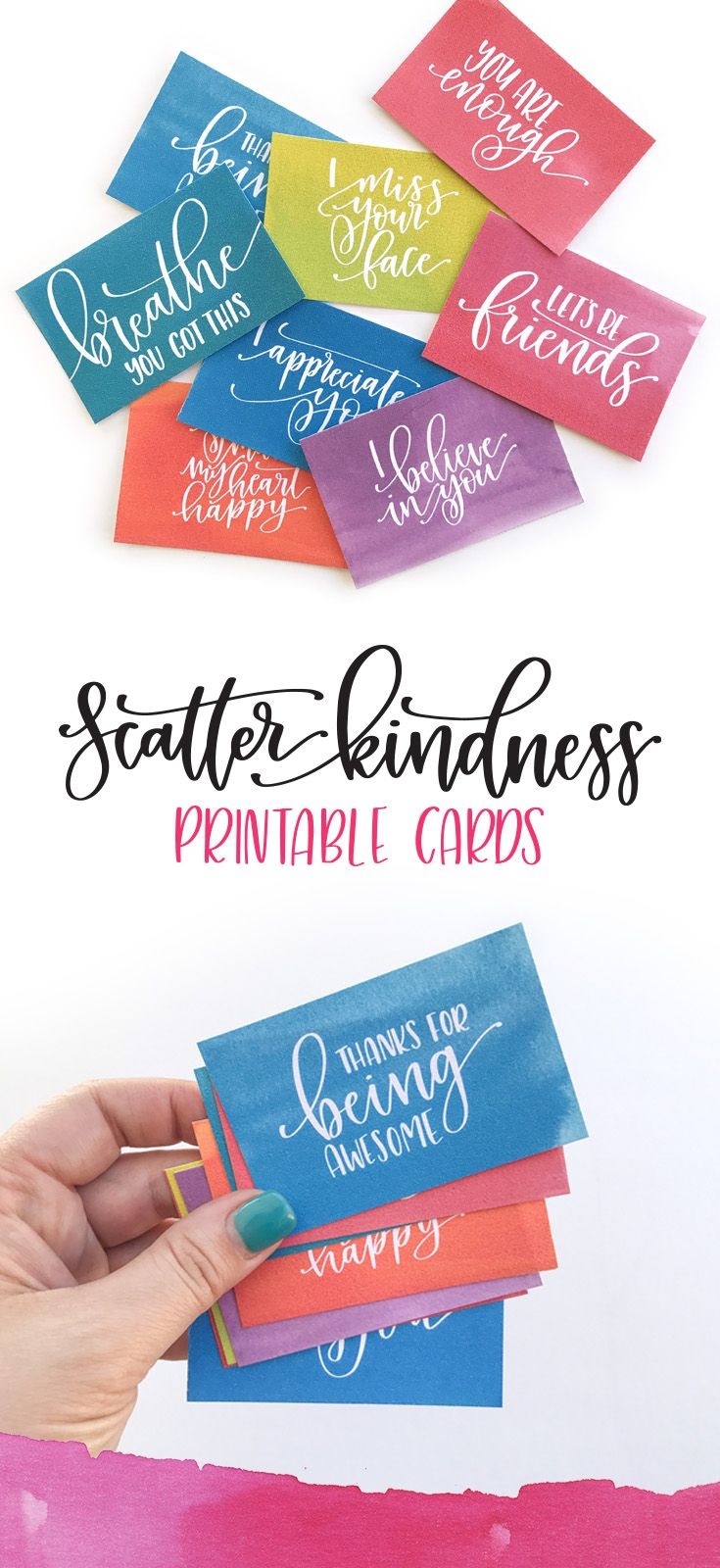 Scatter Kindness : Free Printable | Pretty Printables | Kindness - Free Printable Kindness Cards