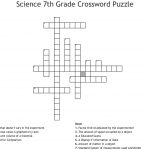 Science 7Th Grade Crossword Puzzle   Wordmint   Free Printable Science Crossword Puzzles