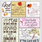 Scripture For When You Are Fearful | Bannie's Bible Journaling   Free Printable Inspirational Bible Verses