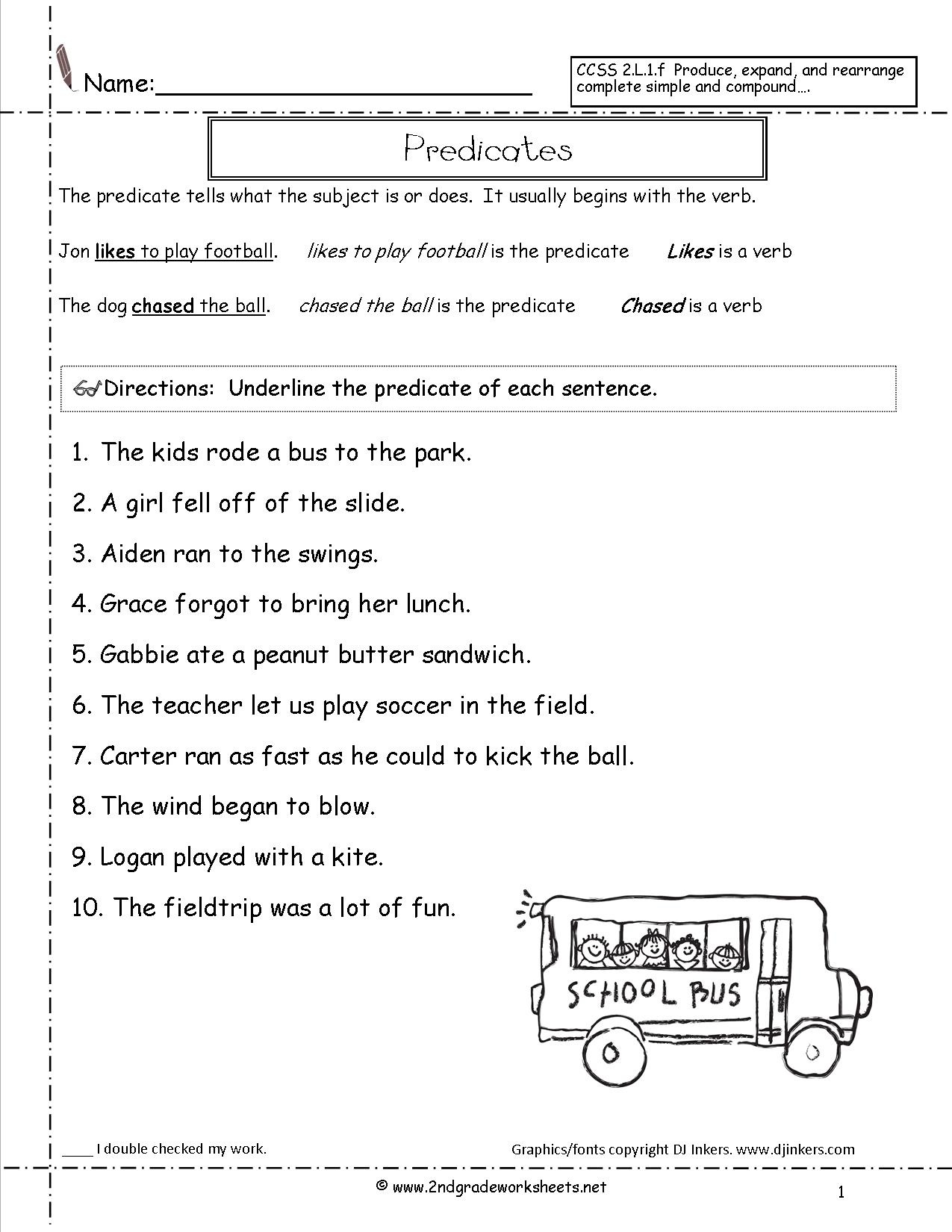 This Grammar Practice Worksheet Seems A Bit Too Tough For The Free Printable Sentence