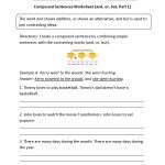 Sentences Worksheets | Compound Sentences Worksheets   Free Printable Simple Sentences Worksheets