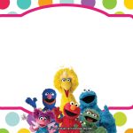 Sesame Street All Characters Invitation Template – Bagvania Free   Free Printable Sesame Street Cupcake Toppers