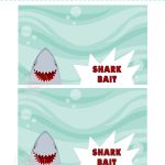 Shark Week Free Printable, Shark Bait | Parties In 2019 | Shark Party   Free Shark Printables