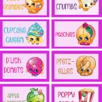 Shopkins Food Labels 2 | Hannah's Shopkins Birthday Party | Party   Shopkins Banner Printable Free