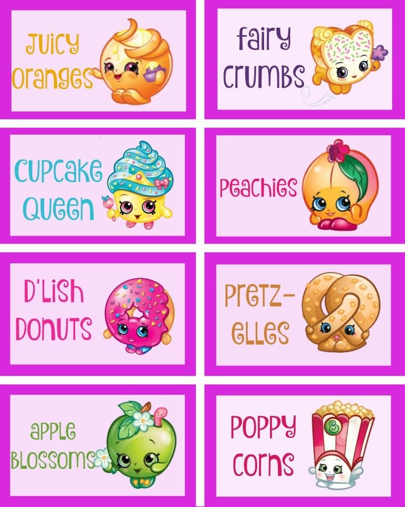 Shopkins Food Labels Via Mandy&amp;#039;s Party Ideas | Free Shopkins - Free Shopkins Party Printables