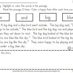Sight Word Fluency Passages For Reading Intervention   Miss Decarbo   Free Printable First Grade Fluency Passages