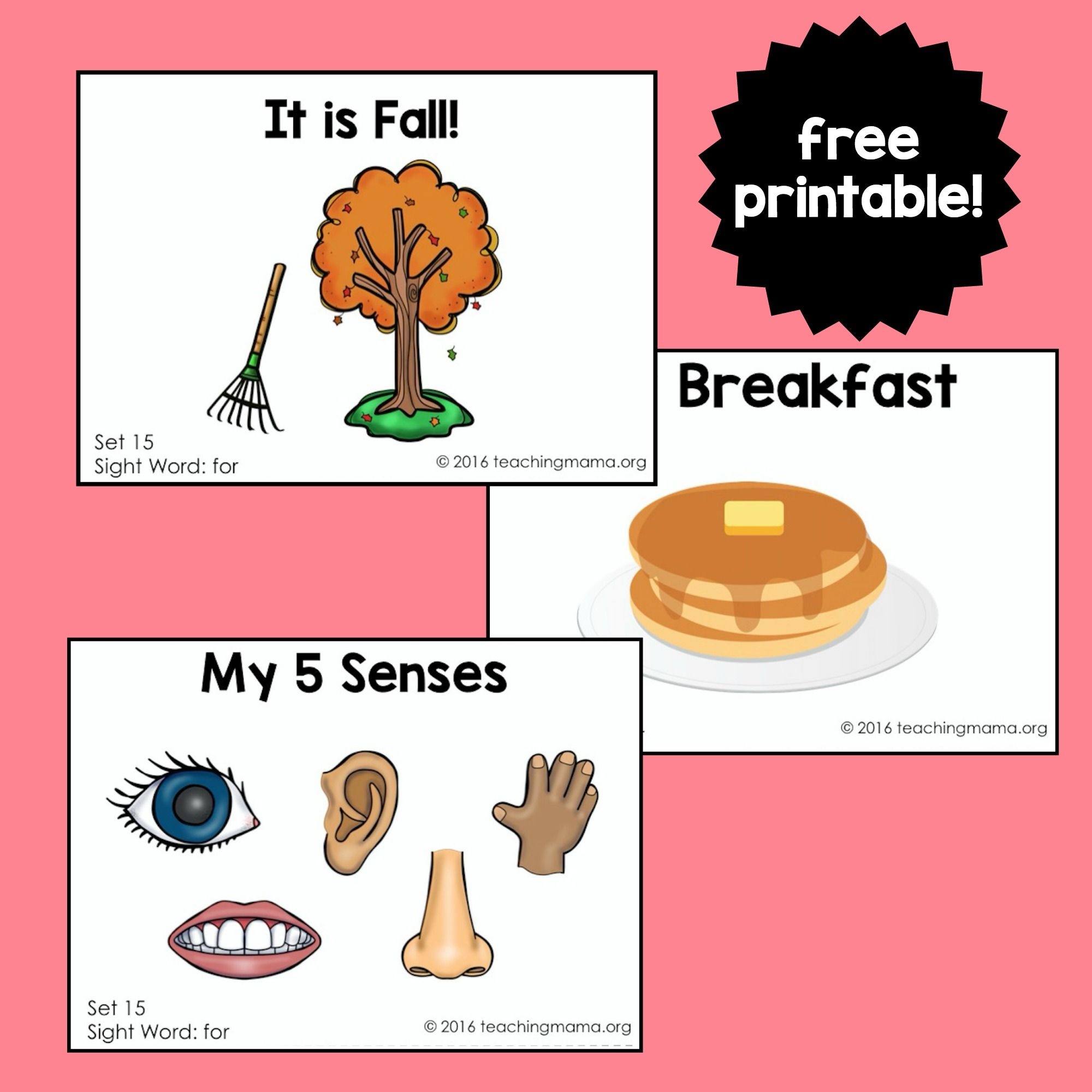 Sight Word Readers For The Word &amp;quot;for&amp;quot; | Wilson/baker | Sight Word - Wilson Reading Free Printables