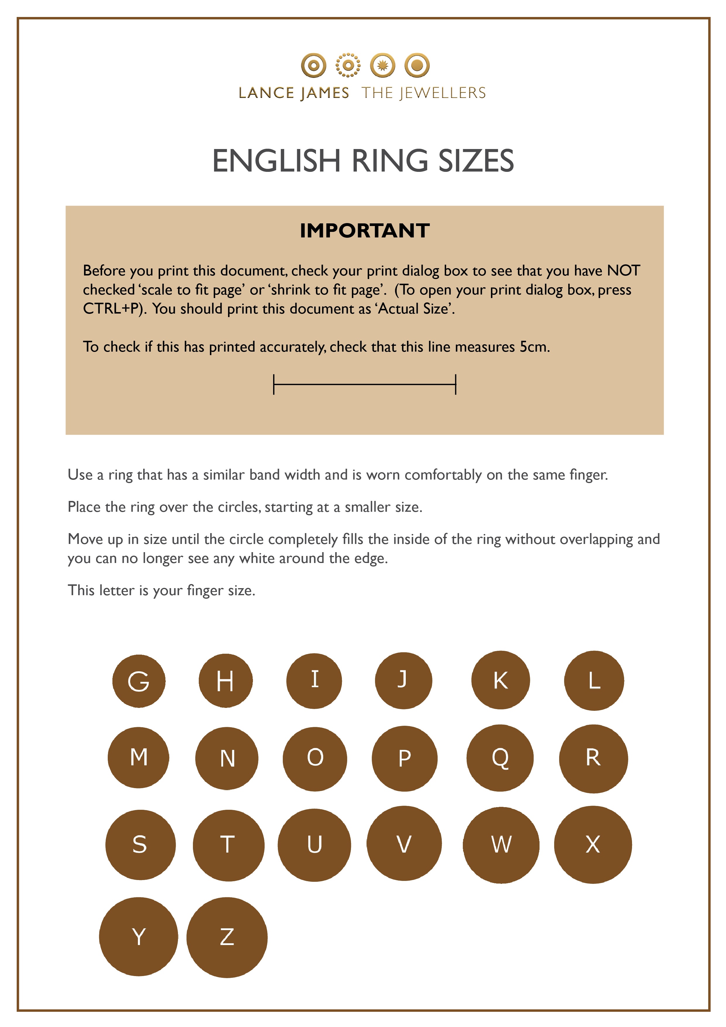 Printable Ring Sizer Chart (79+ Images In Collection) Page 1 - Free ...