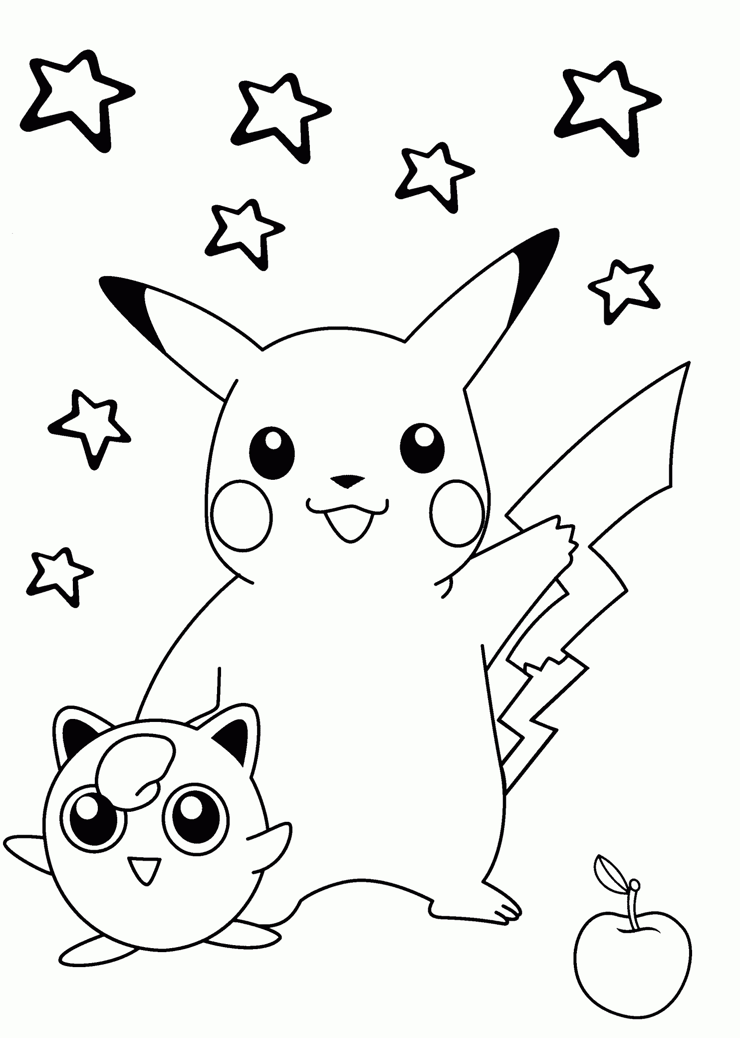 Smiling Pokemon Coloring Pages For Kids, Printable Free | Communie - Pokemon Printables Free