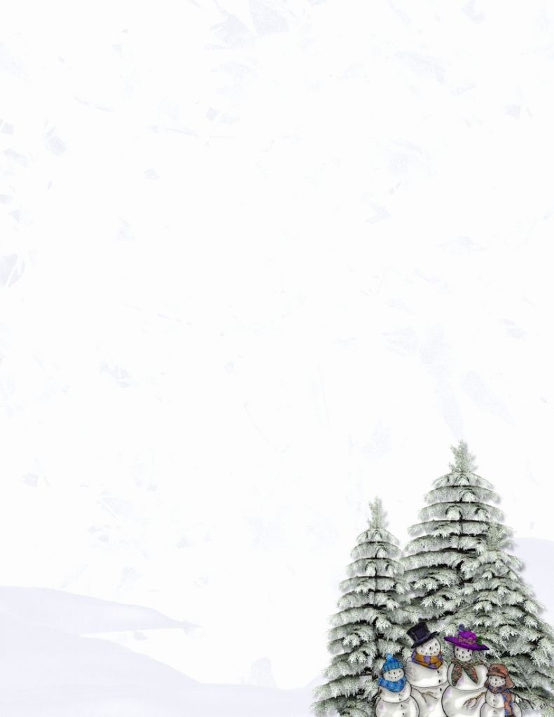 Snowflake Letterhead Template Free Free Winter Writing Paper - Free Printable Winter Stationery
