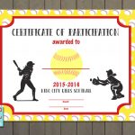 Softball Certificate Templates Free   Tutlin.psstech.co   Free Printable Softball Certificates