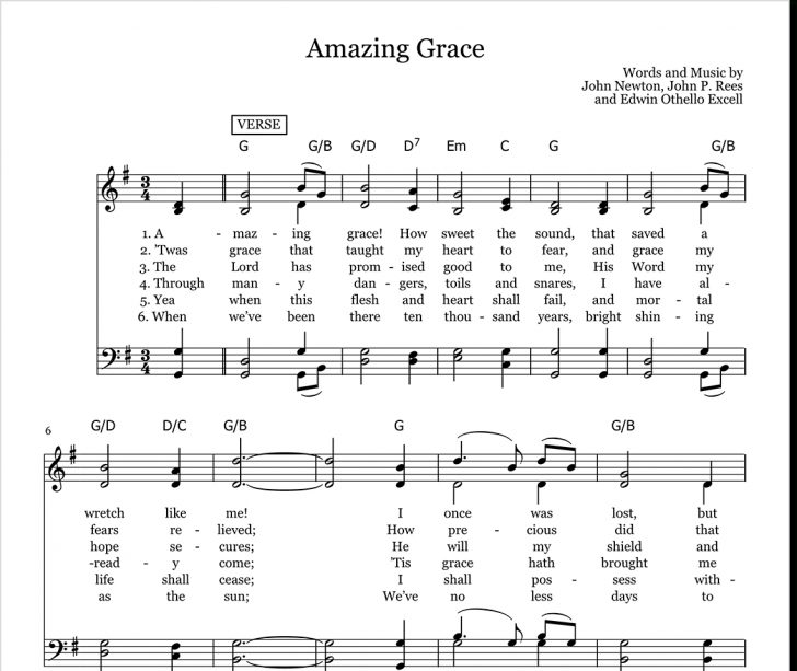 Gospel Song Lyrics Free Printable