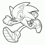 Sonic Runs Coloring Pages For Kids, Printable Free | Printables With   Sonic Coloring Pages Free Printable