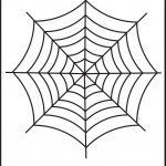 Spider Web Tracing And Coloring – 2 Halloween Worksheets / Free   Spider Web Stencil Free Printable
