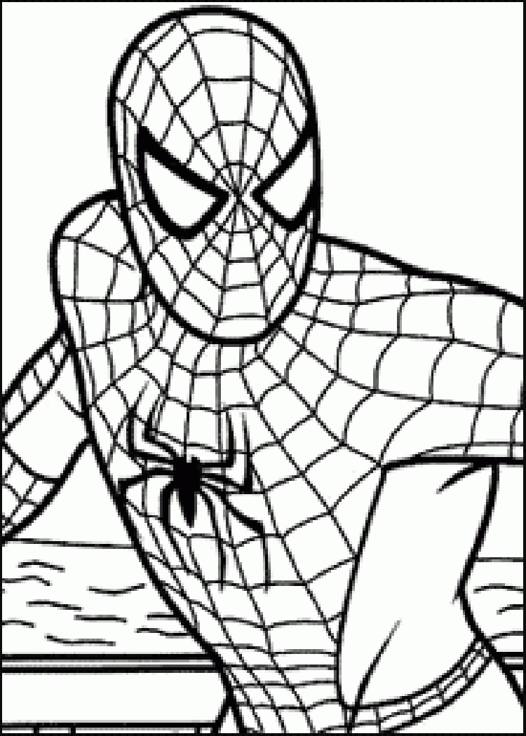 Spiderman Coloring Pages - Free Large Images - Visit To Grab An - Free Spiderman Printables