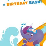 Splish Splash A Birthday Bash   Free Printable Birthday Invitation   Free Printable Water Birthday Party Invitations