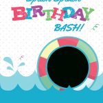 Splish Splash   Free Printable Summer Party Invitation Template   Free Printable Water Birthday Party Invitations