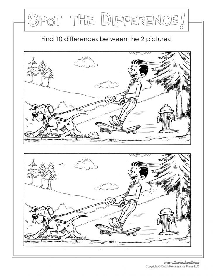 Free Printable Spot The Difference For Kids