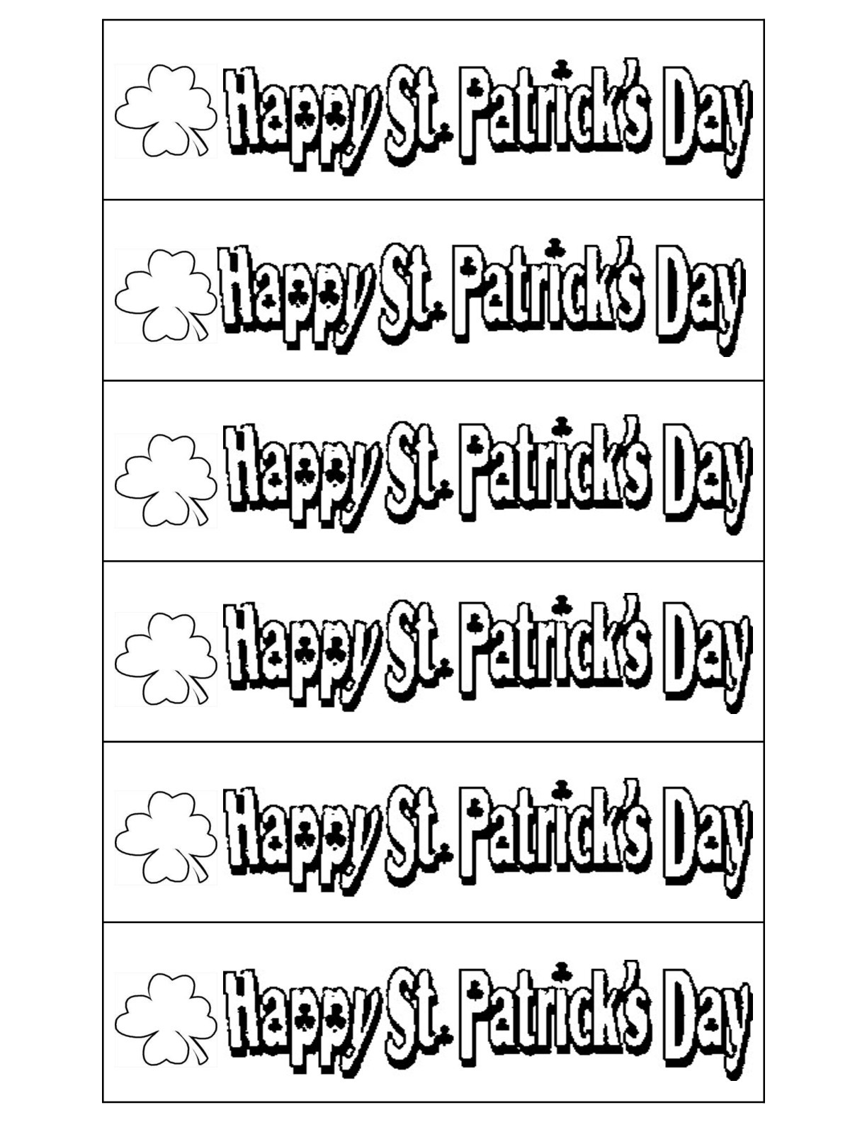 St. Patrick&amp;#039;s Day Lesson Plans, Themes, Printouts, Crafts - St Patrick&amp;amp;#039;s Day Printables Free