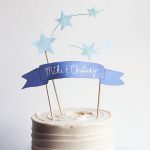 Star And Banner Cake Topper (With Free Printables)   The Paper Mama   Free Printable Happy Birthday Cake Topper