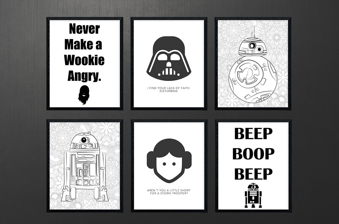 Star Wars Free Printables • A Roundup • Little Gold Pixel - Free Star Wars Printables
