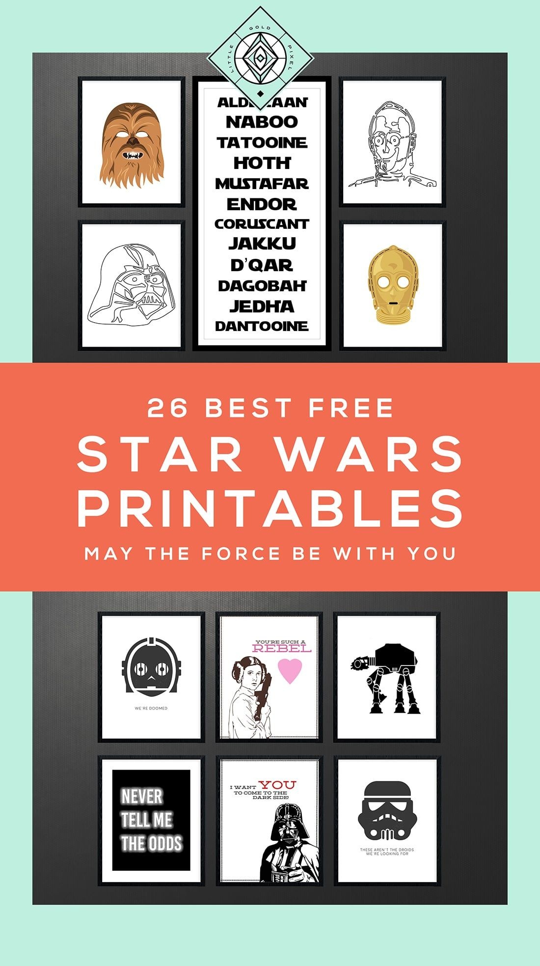 Star Wars Free Printables • A Roundup | Free Printables • Roundups - Free Printable Star Wars Baby Shower Invites