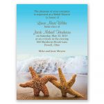 Starfish Petite Bridal Shower Invitation | Invitationsdawn   Free Printable Beach Theme Bridal Shower Invitations