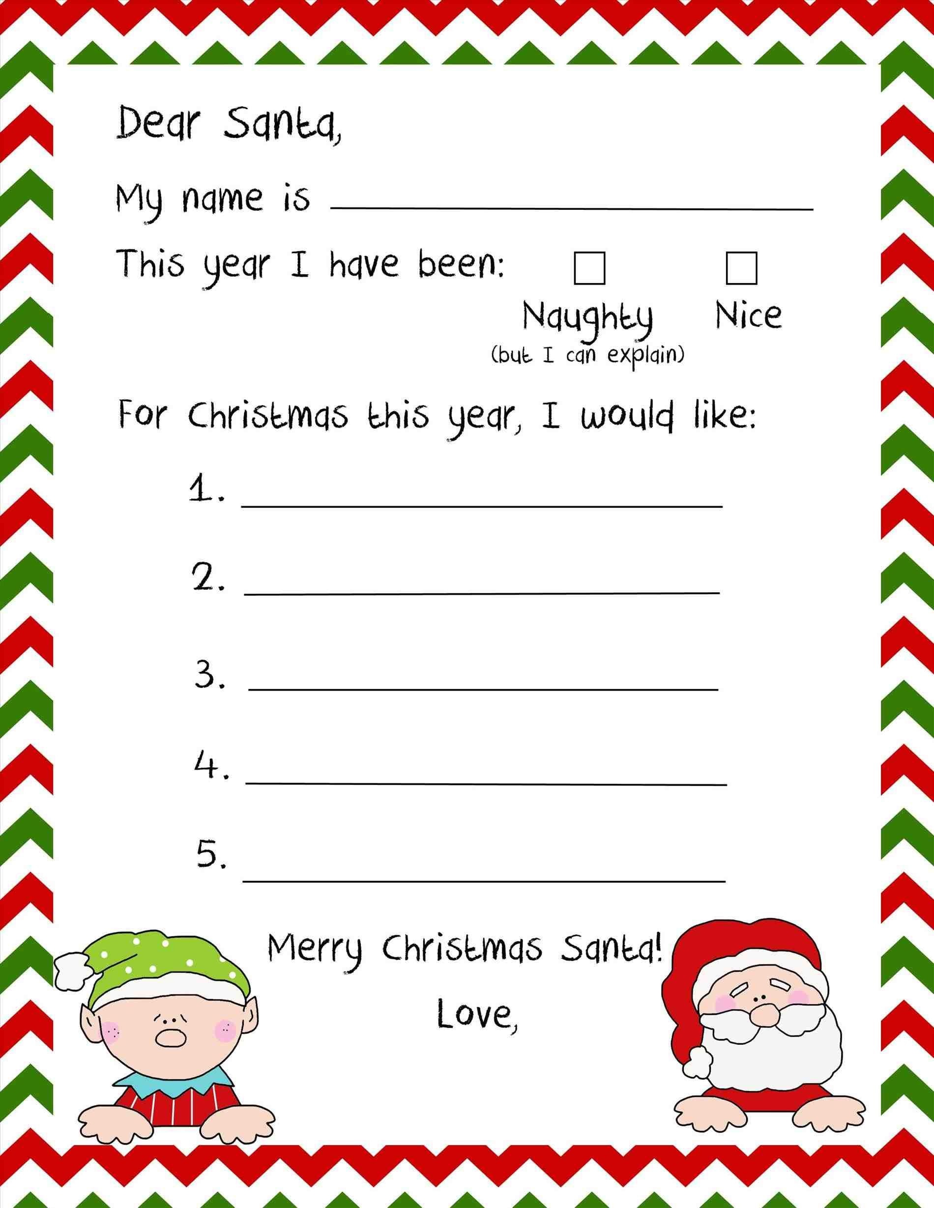 Stationary For Kids To Write Santa Free Stationery Templates Deco - Free Printable Christmas Stationery For Kids