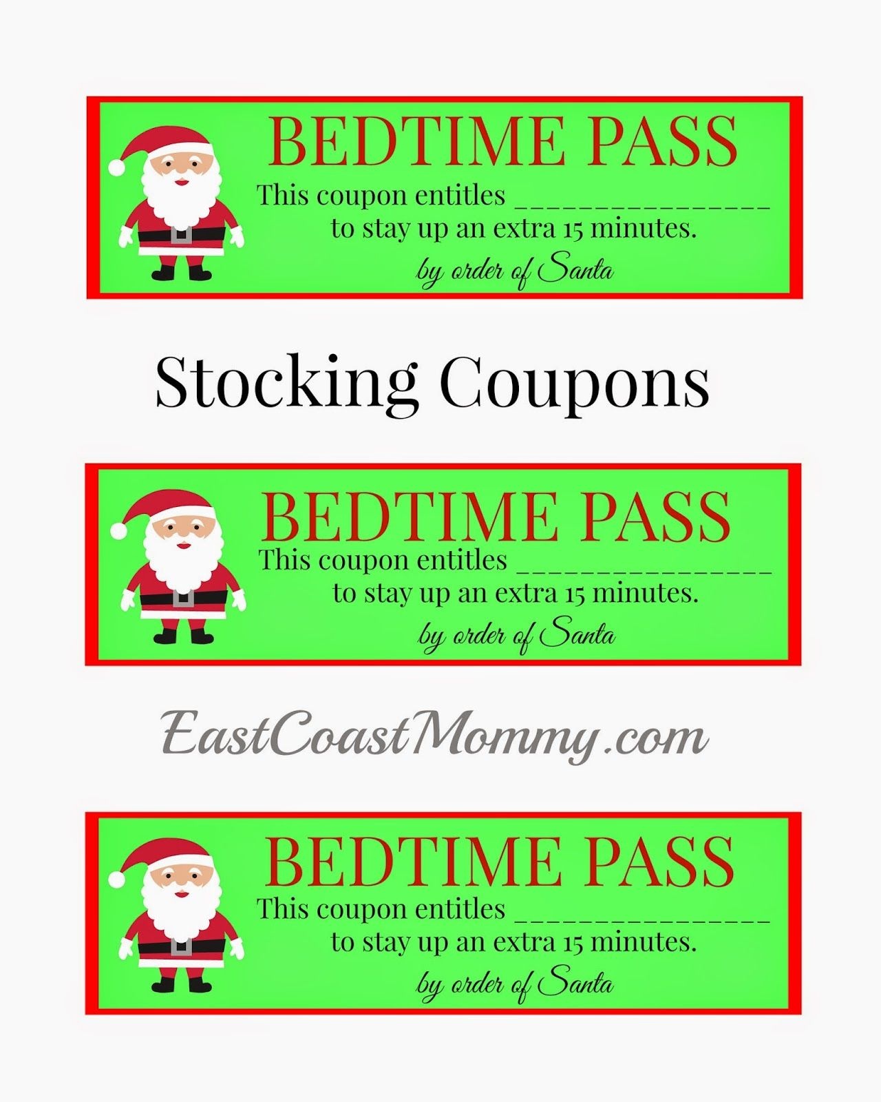 Stocking Stuffer Coupons {Free Printable} | Holidays | Christmas - Free Printable Stocking Stuffers