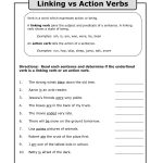 Study Action And Linking Verbs Worksheet 5Th Grade Danasrhgtop   Free Printable Linking Verbs Worksheets