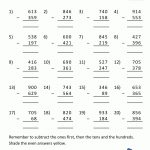 Subtraction With Regrouping Worksheets   Free Printable 3 Digit Subtraction With Regrouping Worksheets