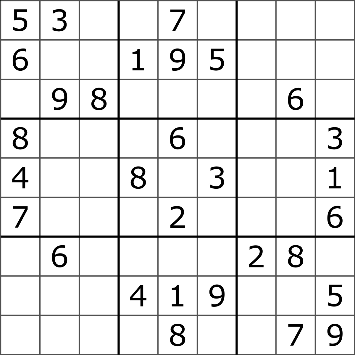Sudoku - Wikipedia - Free Printable Sudoku