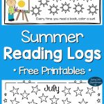 Summer Reading Logs For Kids (Free Printables)     Free Printable Kindergarten Reading Books