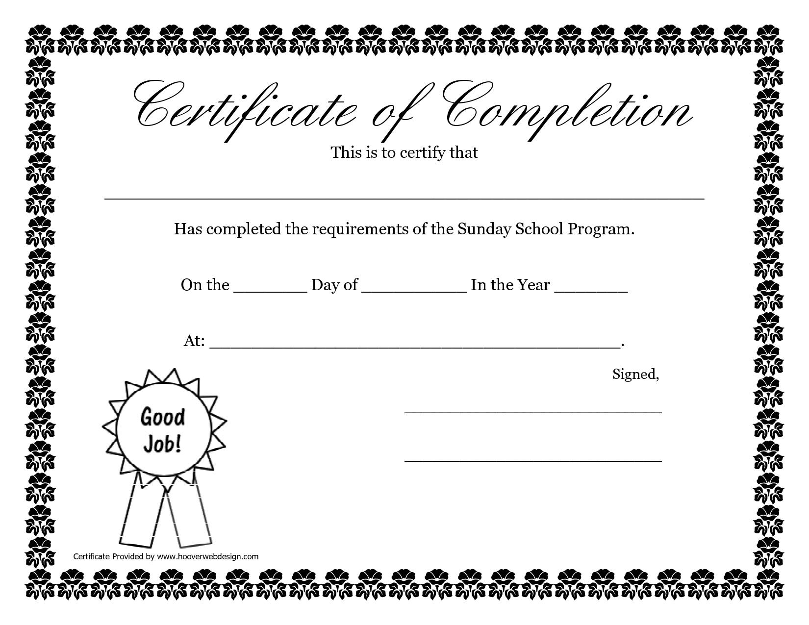 Sunday School Promotion Day Certificates | Sunday School Certificate - Free Printable School Certificates Templates