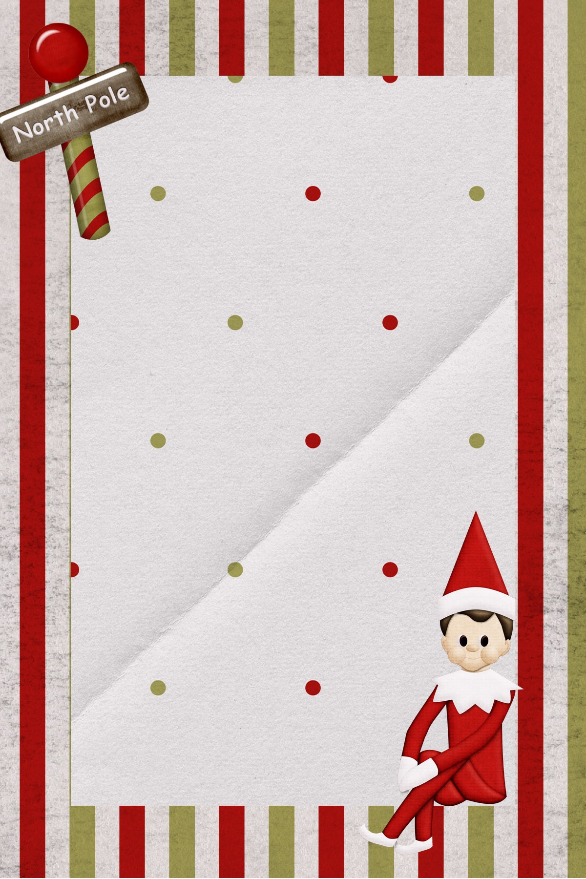 Elf Stationery Free Printable Printable Templates