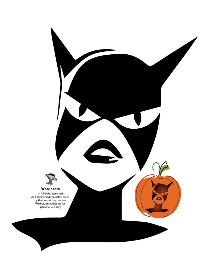 Superhero Pumpkin Stencils Free Printable