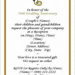 Surprising 50Th Wedding Anniversary Invitations Templates Template   Free Printable 50Th Wedding Anniversary Invitation Templates