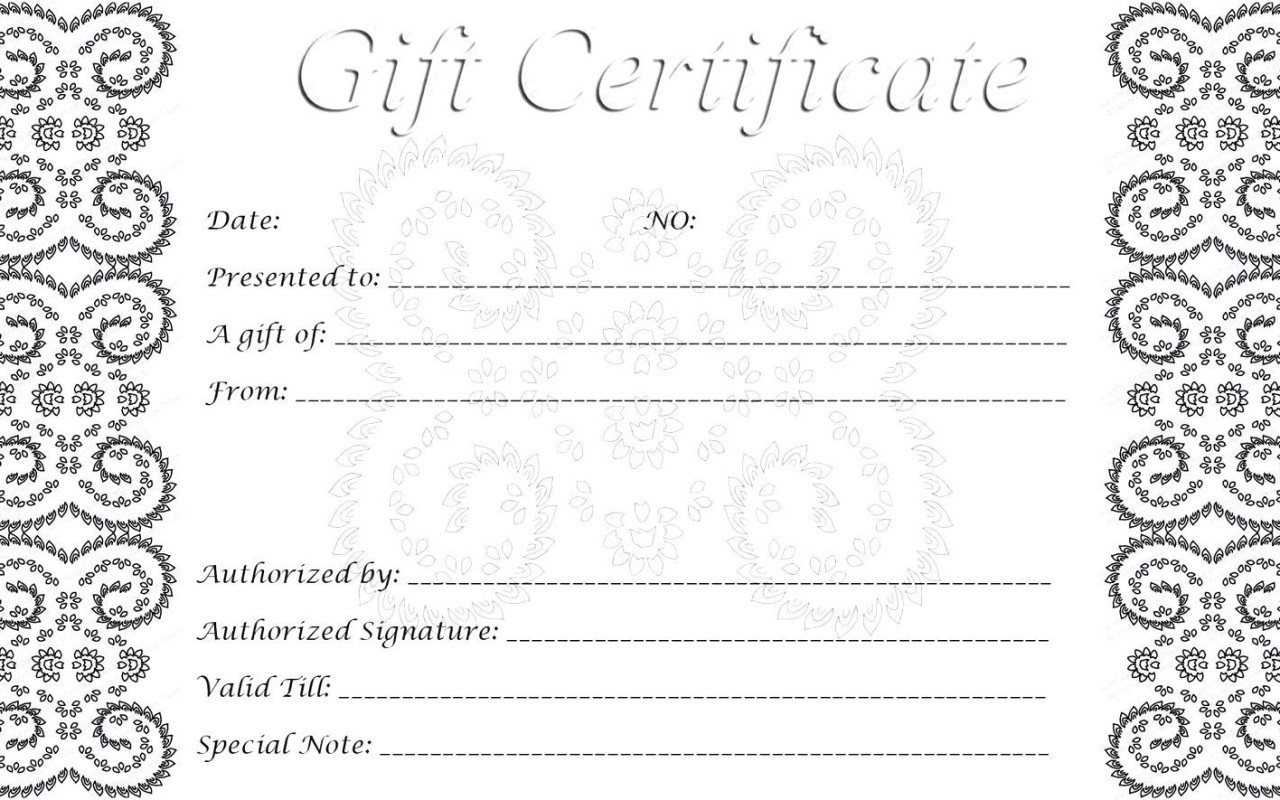 Surprising Free Printable Gift Certificates Template Ideas Christmas - Free Printable Gift Certificates