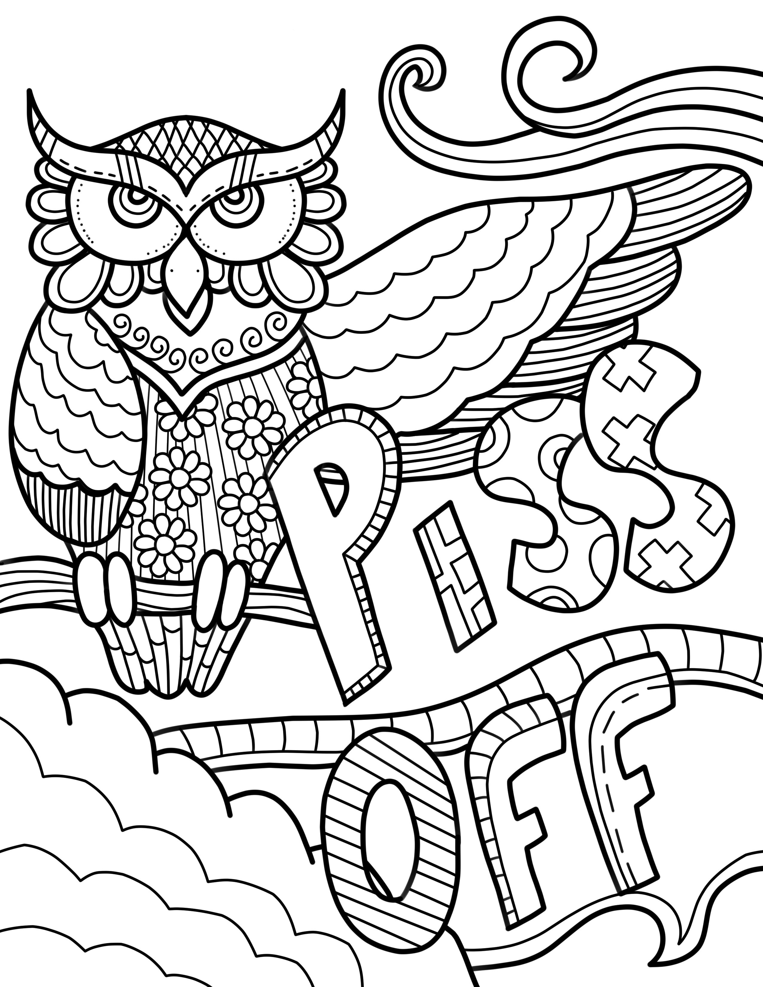 Swear Word Coloring Pages - Best Coloring Pages For Kids - Free Printable Swear Word Coloring Pages