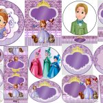 Sweet Sofia The First: Free Printable Invitations And Candy Bar   Sofia The First Cupcake Toppers Free Printable