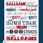 Take Me Out To The Ballgame Baseball Printable   How To Nest For Less™   Free Baseball Printables