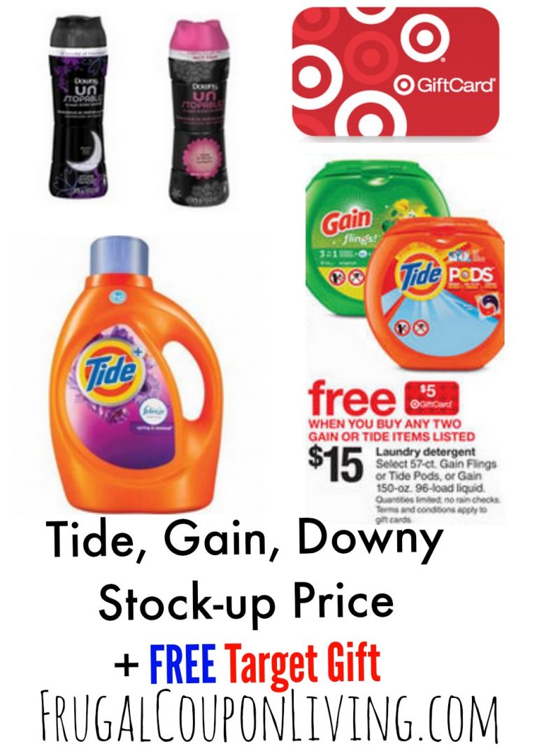 Target Laundry Detergent Deals   Tide Downy Printable Coupons Gain