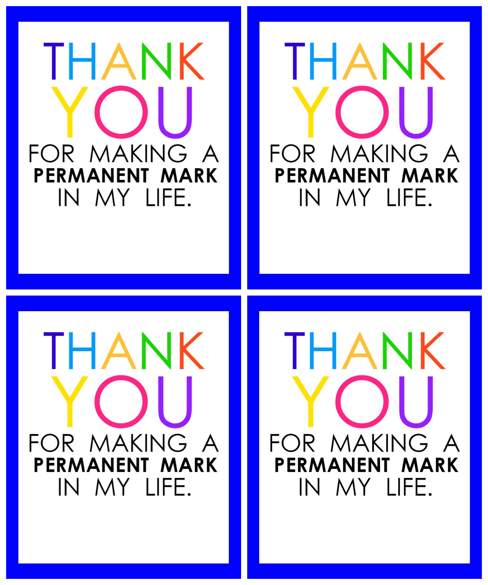 Teacher Appreciation Marker Gift Tag (Free Printable - Free Printable Name Tags For Teachers
