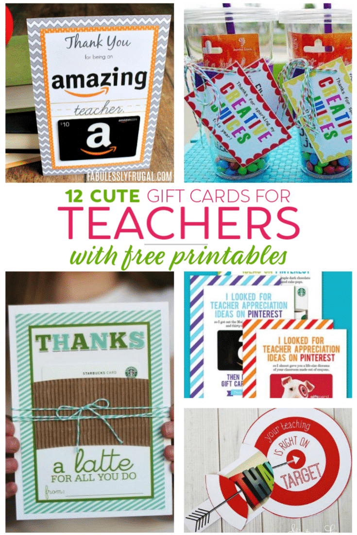 Teacher Gift Card Ideas &amp;amp; Gift Card Holder Printables - Fabulessly - Free Printable Teacher Appreciation Cards