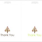 Thank You Cards Printable | Printable | Free Printable Christmas   Free Printable Christmas Thank You Cards