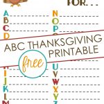 Thankful Abcs Printable Is Perfect For Thanksgiving!   Written Reality   Free Thanksgiving Printables