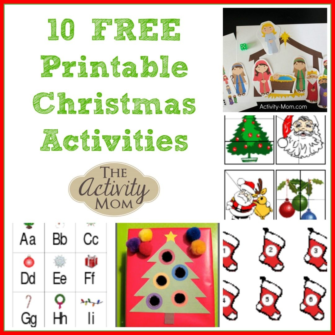 Free Christmas Printables Activity Placemat & FillInTheBlank Free